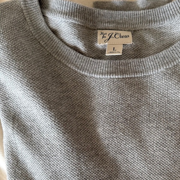 J.Crew Light Gray Crewneck Sweater Size L - Picture 6 of 6